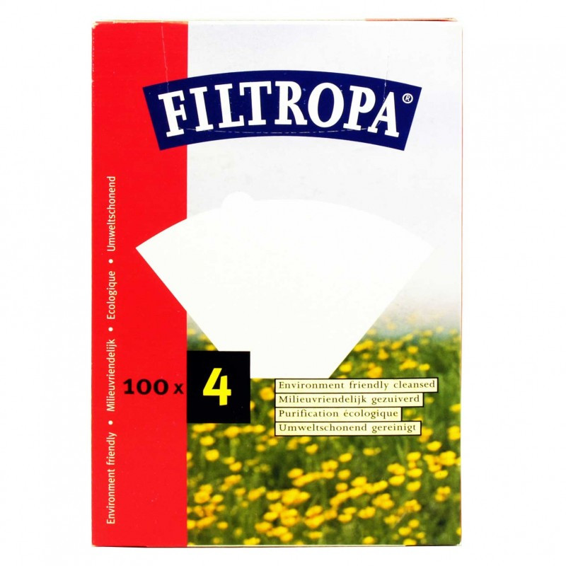 Filtropa White Size 4 Filter Papers (100)